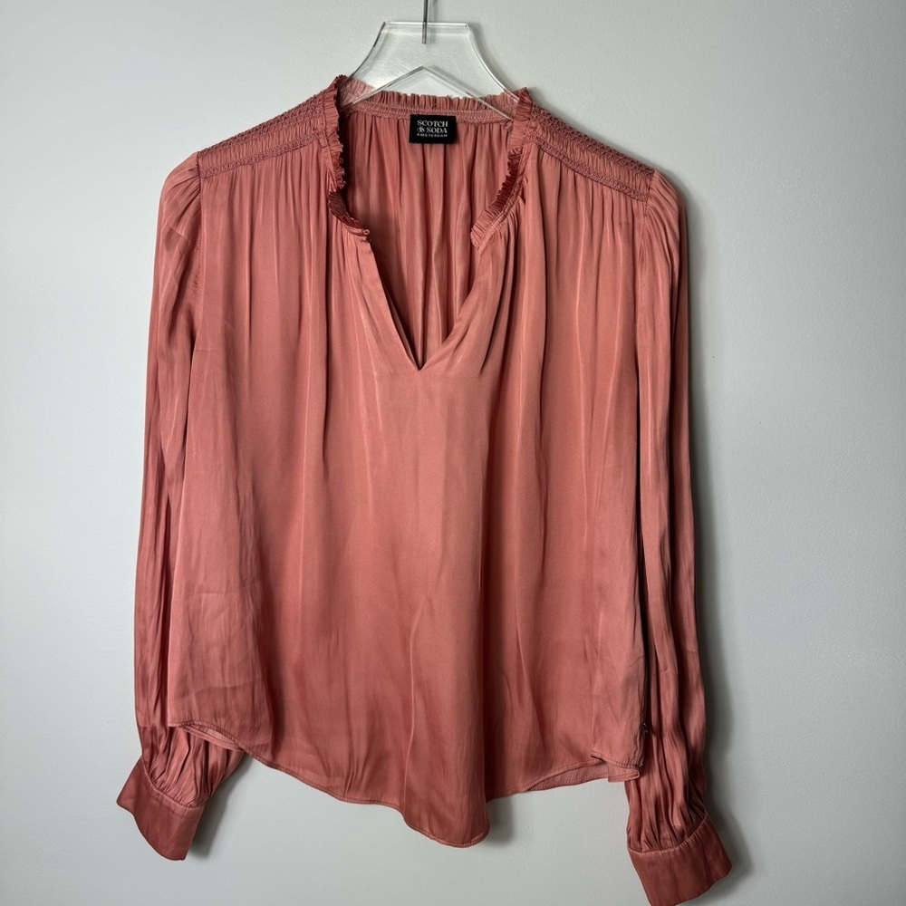 Scotch Soda long sleeve blouse size small 1987